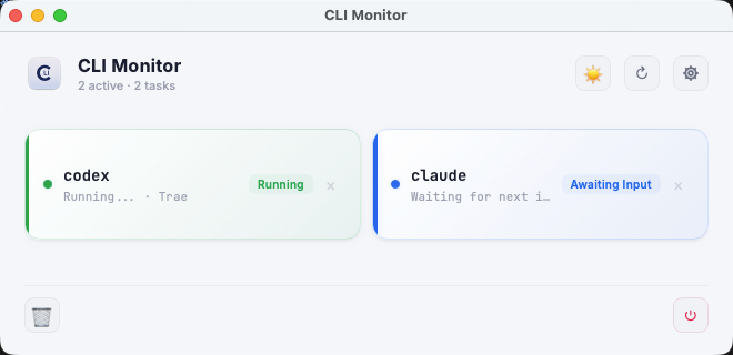 CLI Monitor Light Theme